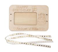 CHICIRIS Unique Your First Million - Monedero de Madera para Efectivo, Adorno de Escritorio Ecológico con Hermosa Veta de Madera, Regalo de Boda de Cumpleaños Ideal para Diversas (Tipo de pastel)