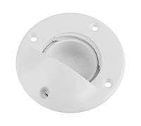 CHICIRIS Válvula de Drenaje Universal para Barcos, Válvula de Imbornal de Nailon, Tapón de Rosca de 90 Mm con Sello para Pozos de Peces en Popa, Cofres de Hielo y Yates sobre la Línea de Agua,