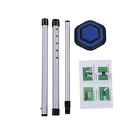 CHICIRIS Varilla de Soporte para Bolsa de Viaje, de Soporte Telescópico para Bolsa de Palos de Aleación de Aluminio de 3 Secciones, Estructura Estable, Fácil Montaje para Golfistas