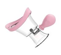 CHICIRIS Vaso Lavaojos de Silicona, Limpiador Manual Ergonómico a Presión de Aire para Usuarios de Lentes Lavaojos, PC Transparente y Silicona (PINK)