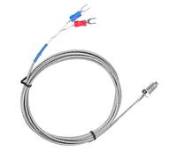 CHICIRIS Zouminyy Sonda de termopar Rosca de tornillo M8 Tipo K Cable de sensor de temperatura de termopar 0-400 ℃ Cable de termopar(2M)