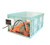 Chick Brooder - Waterproof Adjustable Temperature Box for Poultry Care | Foldable Pet Supply with Soft Cushion & Ventilated Design for Duck Chick Guinea Fowl Recovery Growth and Backyard Farming