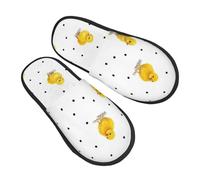 Chick Dots - Pantuflas antideslizantes para mujer y hombre, con diseño de animales, para interiores, cómodas, mullidas, de espuma viscoelástica, para dormitorio, viajes, etc, multicolor, 6/8 UK Men/ 6