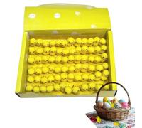 Chick Easterr | 3x1.5cm Polluelos Realistas Decoraciones de Pascua