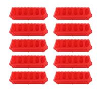Chick Feeder and Waterer Kit with Chick Perch, Flip Top Chicks Feeders Trough Plastic, Flip Top Bird Small Poultry Feeders, Baby Chicken Supplies for Baby Chicks, Duck and Quail