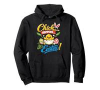 Chick Happens Its Easter Sunday Cute Bunny Rabbit Egg Humor Sudadera con Capucha