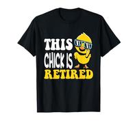 Chick Is Retirado, Gracioso y Lindo Pollo para Fiesta de jubilación Camiseta
