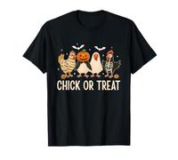 Chick Or Treat Chicken Halloween Chickens Ghost Mummy Spooky Camiseta