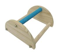 Chick Perch Brooder, Safe Wooden Chick and Parrot Roosting Bar, Triangle Ladder Chicken Toy, Training Stand, Coop Accessories, Ideal for Large Birds, Parrots, 7.68x7.09x3.54 Inches