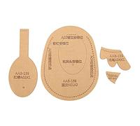 Chick Shape Wallet Template | Transparent Acrylic DIY Leather Craft Tool with Protective Layer | Accurate Stitching Holes for Handmade Wallets/Gifts/Crafts | 4 - Piece Set