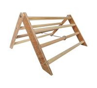 Chick Wooden Roosting Bar, Chicken Perch Stand Toy, 14.57x12.6x7.87 Inches, Bird Training, Wood Macaw Parrot Play Stand, Sturdy, Wear Resistant Poultry Ladder for Cage Pen Coop