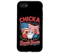 Chicka Boom Boom Divertido 4 de Julio Pollo Patriótico Carcasa para iPhone SE (2020) / 7 / 8