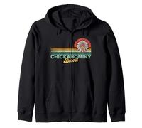 Chickahominy Blood Retro Sun - Tocado Indio Americano Sudadera con Capucha