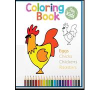 Chicken and Rooster: coloring book for kids
