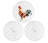 Chicken Balls Cage, Movable Poultry Enclosure, 3 Piece Chicken Pen, Rolling Habitat Frame, Outdoor Grazing Shelter, for Yard, Farm, Roaming, Pasture, Vegetable, Range, Housing, Garden Protection