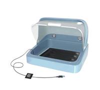 Chicken Brooder Box, Bird Incubator, Chick Warmer, Visual Nesting, 3-Temperature Heating Pad, Poultry Habitat, for Baby Parrots, Ducklings, and Small Birds, 11,81 x 10,24 x 8,66 pulgadas