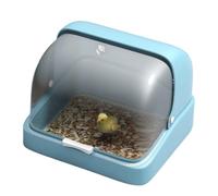 Chicken Brooder Box, Bird Incubator, Chick Warmer, Visual Nesting Box, 3-Level Temperature Heating Pad, Poultry Habitat Supplies, Portable Baby Parrots Ducklings Brooding Solution, 30cm Green Blue