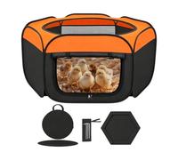 Chicken Brooder Portable Pen, Plegable Duckling Brooding Shelter Use, Chicken Starter Brooding Pen With Secure Enclosure Design, Compact Size Small Color Black, Ducks Geese Cats Dogs Rabbit Small Ani