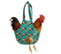 Chicken Carrier Sling - Portable Transport Bag with Handle, Soft Cotton Bird Holding Purse, Hands Free Poultry Catching Aid, Lightweight Farm Travel Accessory | For Backyard Coop Garden Park Use