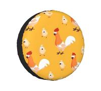 Chicken Chick - Cubiertas para ruedas de Navidad, impermeables, para autocaravana, remolque, camión o SUV