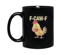 Chicken Coffee Mug - 3.74 Inches Funny Rooster Ceramic Cup for Tea, Hot Cocoa with Sturdy Handle, Novelty Drinkware for Milk, Juice, Cold Beverages, Family, Chicken Lovers, Kitchen, Home