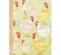 Chicken Composition Notebook 120 Page College Ruled: Chickens Aged Vintage Illustration | Cottagecore Cute Aesthetic Journal For School, College, Office, Work | Gift