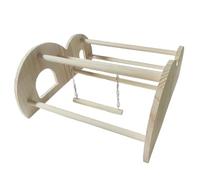 Chicken Coop Perch Set, Wooden Roosting Swing Perch System Kit, for Indoor Outdoor Farm Use Area, Backyard Poultry Exercise Enrichment Bar Swing Chicken Resting