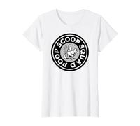 Chicken Coop Poop Scoop Squad Funny Poultry Breeder Camiseta gráfica económica, Mujer, Blanco, S