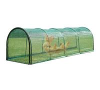 Chicken Coop Tunnel, Poultry Run Enclosure, Foldable Outdoor Shelter, Porta | Túneles de pollo para exteriores, túnel de pollo plegable, construcción de marco reforzado, caja de seguridad