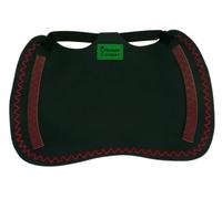 Chicken Cooper Sillín de pollo, chaleco de pollo, protección de plumas, protección de espalda de aves, piel auténtica hecha a mano (1, costura ondulada en color negro, rojo rubí, XL)