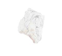 CHICKEN Cristales Y Piedras A Granel Adornos de Piedra Turquesa Blanca Natural en Bruto, espécimen Mineral, difusor aromaterapia, desmagnetizante Suministros para Pulir Piedras(3-4cm)