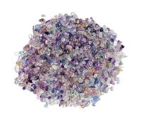 CHICKEN Cristales Y Piedras A Granel Piedra triturada de fluorita Color Natural, pequeña Piedra Pulida, difusor Aroma, Cristal for paisajismo peceras Suministros para Pulir Piedras(9-12mm/500g)