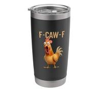 Chicken Cup - 20 Oz Funny Leakproof Insulated Bottle | Cute Chicken Drink Cup for Men, Women, Family, Coworkers with Hot & Cold Beverage Use, Perfect for Water, Juice, Milk, Tea, Travel, Office, Home