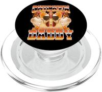 Chicken Daddy Chicken Dad Chicken Farmer Farming 90's Bootleg PopSockets PopGrip para MagSafe