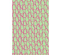 Chicken Doodle Pop Art Notebook: Pastel Green & Bold Pink | 120 Pages Lined | 6"x9" | Unique Cultural Stationery by Pular Studio Bangkok