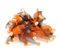 Chicken Dress with Colorful Collar | Adjustable Elastic Band for Hens/Roosters/Ducks | Festive Costume for Seasonal Celebrations/Christmas/Spring Celebrations | Red and (One Size)