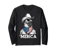 Chicken Farm Free Range - Sombrero de Vaquero con Bandera Estadounidense Manga Larga