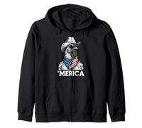 Chicken Farm Free Range - Sombrero de Vaquero con Bandera Estadounidense Sudadera con Capucha