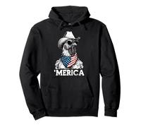 Chicken Farm Free Range - Sombrero de Vaquero con Bandera Estadounidense Sudadera con Capucha