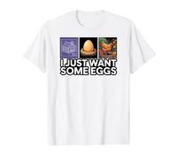 Chicken Farmer I Just Want Some Eggs Camiseta gráfica económica, Hombre, Blanco, XL
