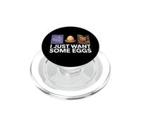 Chicken Farmer I Just Want Some Eggs PopSockets PopGrip para MagSafe