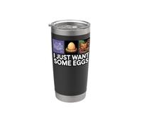 Chicken Farmer I Just Want Some Eggs Vaso térmico de acero inoxidable de doble pared