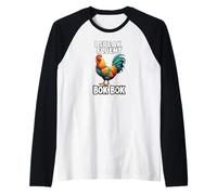 Chicken Farmer I Speak Fluent Bok Bok Rooster Camiseta Manga Raglan