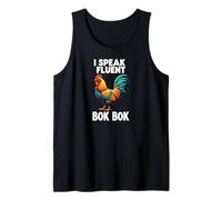 Chicken Farmer I Speak Fluent Bok Bok Rooster Camiseta sin Mangas