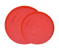 Chicken Feeder - Poultry Appetizer Feeding Plate, Avian Shallow Nutritious Tray, Low Profile Anti Waste Shallow Design, Manual Fill Feeding Station, Farm Enclosure Hardware Accessory for Backyard