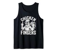 Chicken Fingers - Divertido Dicho sarcástico Novedad Actitud Comida Camiseta sin Mangas