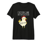 Chicken Game Don`t Look at The Chicken Game Over Farmers Camiseta Premium