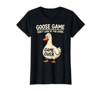 Chicken Game Don't Look at The Chicken Funny Chicken Camiseta gráfica económica, Mujer, Negro, XL
