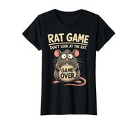 Chicken Game Don't Look at The Chicken Funny Chicken Camiseta gráfica económica, Mujer, Negro, XL