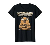 Chicken Game Don't Look at The Chicken Funny Chicken Camiseta gráfica económica, Mujer, Negro, XS